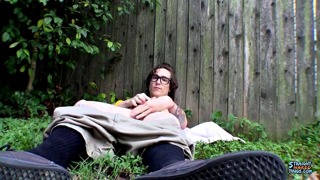 Outdoor Stroking With Straight Sean - Sean Johansen