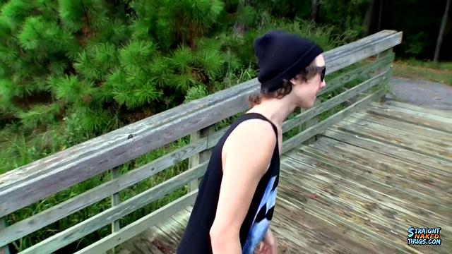Outdoor Stroking With Straight Sean - Sean Johansen