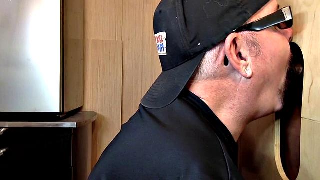 Gloryhole mature gay fucked by Ebony after BJ