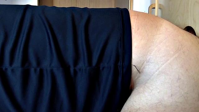 Gloryhole mature gay fucked by Ebony after BJ