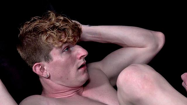 Breeding stud fucks ass in sling after rimming relax