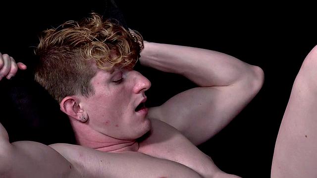 Breeding stud fucks ass in sling after rimming relax