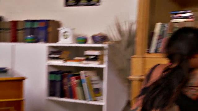 Dark Skinned Student Takes Two In The Principle's Office