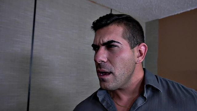 Office beefcake pounding newbie bareback after bj