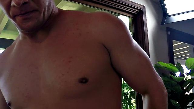 Tattooed stud fucked by BF at home till cumshot