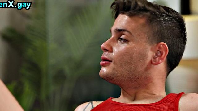 Ass fucked gay penetrated by dick in tight anal hole