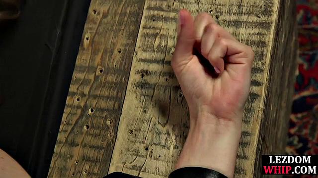 Lezdom electrosex session