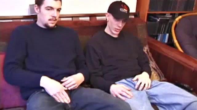 Garrett and Shane are back to have some fun together and we get a front row seat. Shane's perfect dick is rock hard and Garrett doesn't waste any time sucking it.