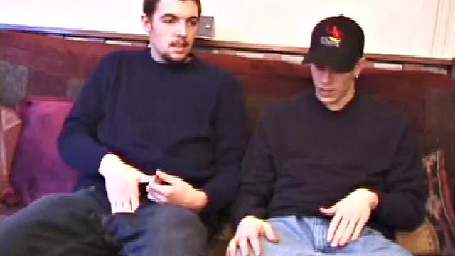 Garrett and Shane are back to have some fun together and we get a front row seat. Shane's perfect dick is rock hard and Garrett doesn't waste any time sucking it.