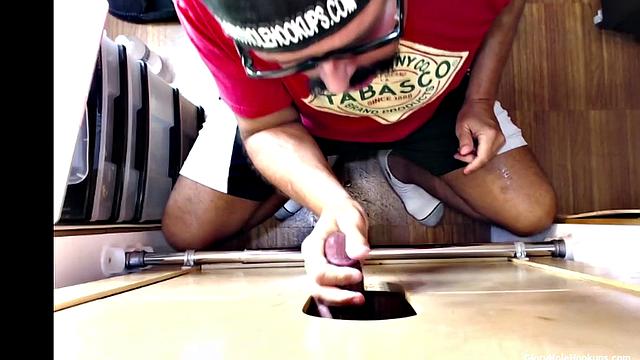 After Work Gloryhole Blowjob