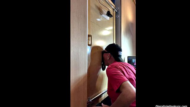 After Work Gloryhole Blowjob