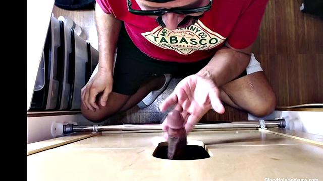 After Work Gloryhole Blowjob
