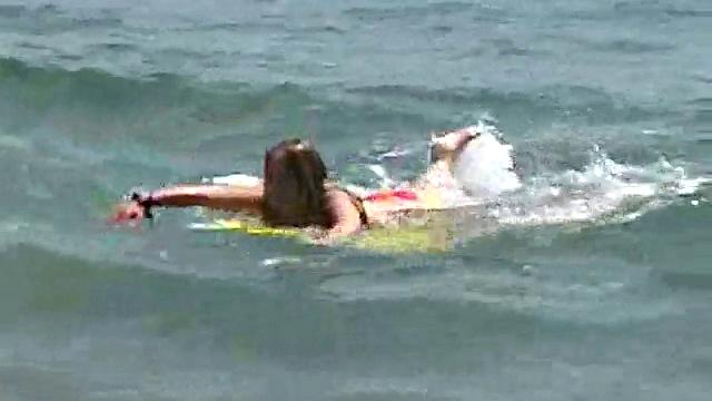 Sweet Little April Fingers Herself After A Day At The Sea