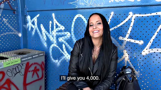 Sticky facial for Czech teen