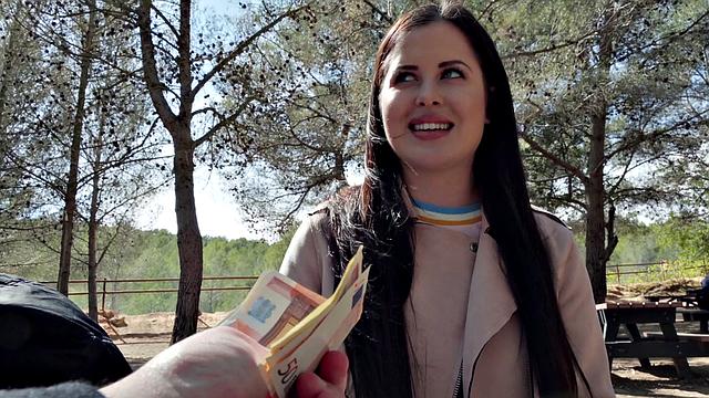 Sexy tattooed MILF gets fucked hard in public park, then reverse cowgirl style with a big ass and handjob from a lucky dude