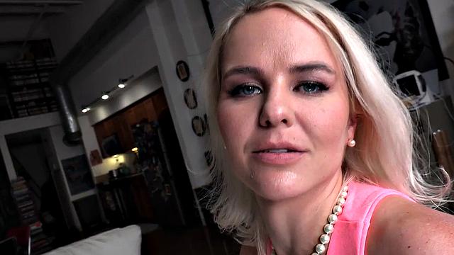 POV MILF talks dirty while getting fucked after BJ