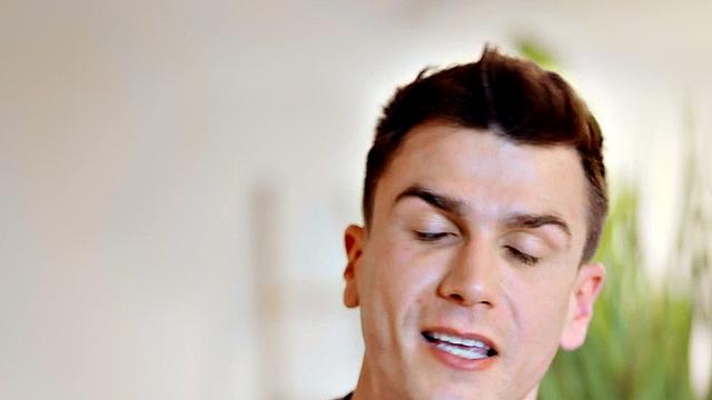 Solo athletic jock wanking dick