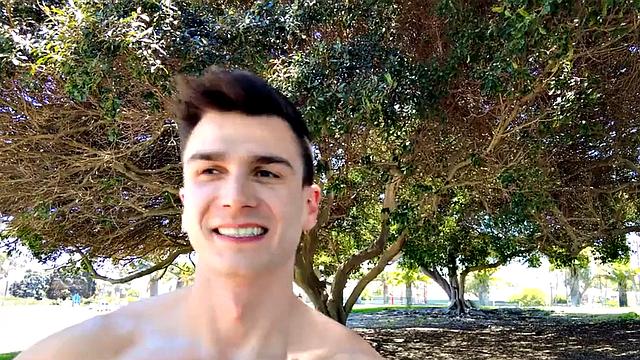 Solo athletic jock wanking dick