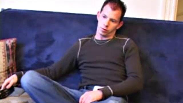 As a porn video plays, Raven strips naked and frees his vein popping. He strokes it with both hands and in no time explodes an amazing cum load on his chest.