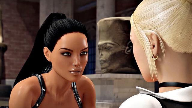 Futa3dX - Big Dicked Futa Babes Fucking Hard In Museum