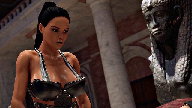 Futa3dX - Big Dicked Futa Babes Fucking Hard In Museum