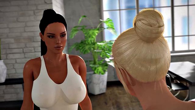 Futa3dX - Big Dicked Futa Babes Fucking Hard In Museum