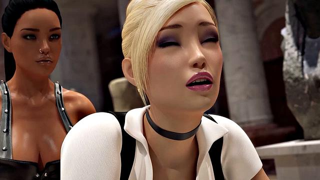 Futa3dX - Big Dicked Futa Babes Fucking Hard In Museum