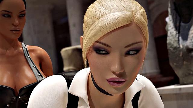 Futa3dX - Big Dicked Futa Babes Fucking Hard In Museum