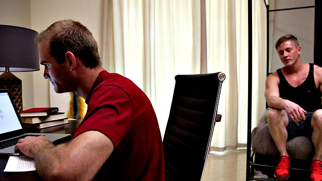 Athletic top barebacks stepbro after licking