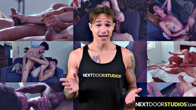 Sexy Twink Goes Deep In Hairy Assed Hunk - NextDoorBuddies