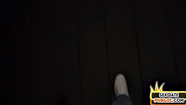 Pulled blonde in glasses giving head