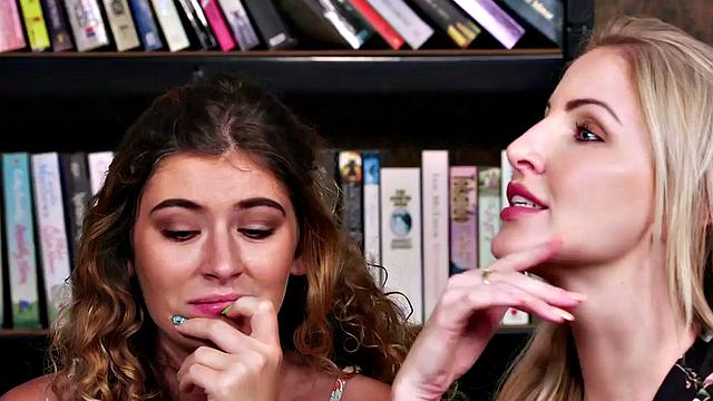 CFNM British babe learns HJ by femdom MILF in HJ threesome