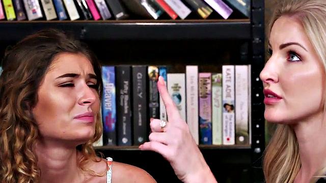 CFNM British babe learns HJ by femdom MILF in HJ threesome