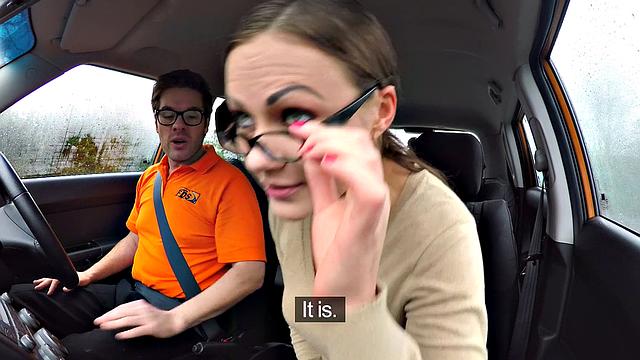 Watch this hot student get off with a big cock in reverse cowgirl & doggystyle positions