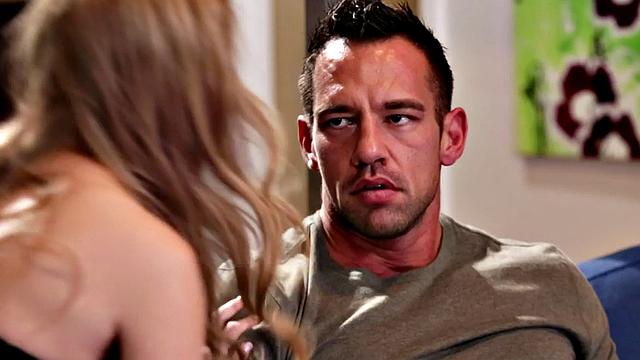 Babe sucking and cockriding in erotic couple