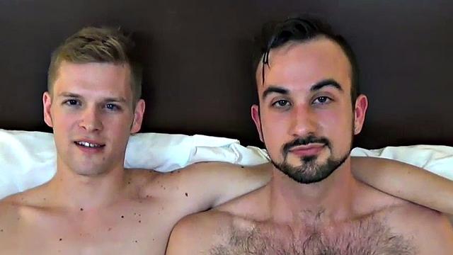 Bareback stud rims and fucks twink after casting