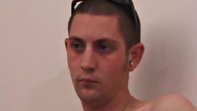 Aaron Michaels Chilling in Bedroom with Porn Video, Stroking Hard Cock, Fingers Butthole, Shoots Loads of Cum