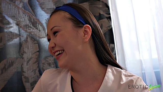 Hot Asian Fucks Her Customer