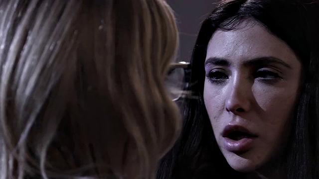 Naughty office babe deepthroats & fucks BWC BF on the office table