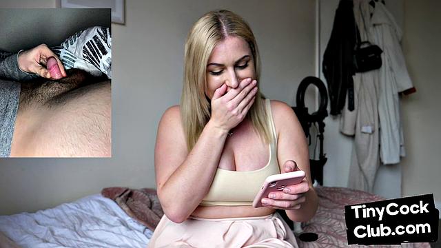 Cutie babe mocking small cocks photos