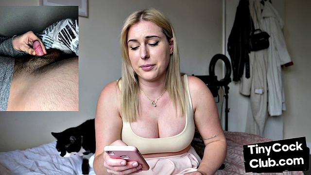 Cutie babe mocking small cocks photos