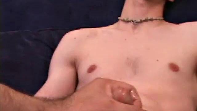 Michael Whitewood strokes his thick cock and moans with pleasure