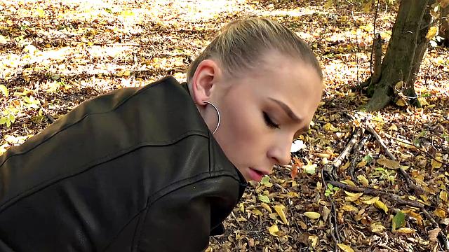 Smooth pussy is fucked hard