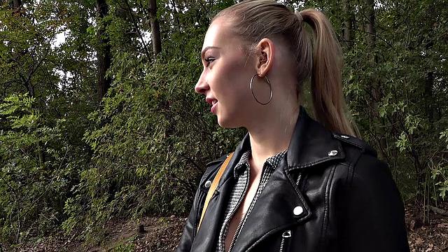 Smooth pussy is fucked hard