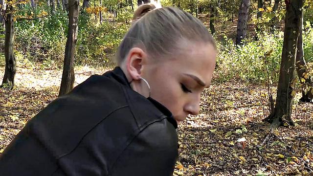 Smooth pussy is fucked hard