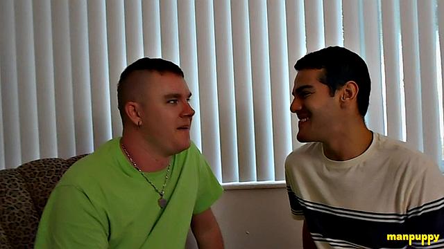 Steamy Gay Kissing 33 - Sebastian Blows his Load, Leo Blue