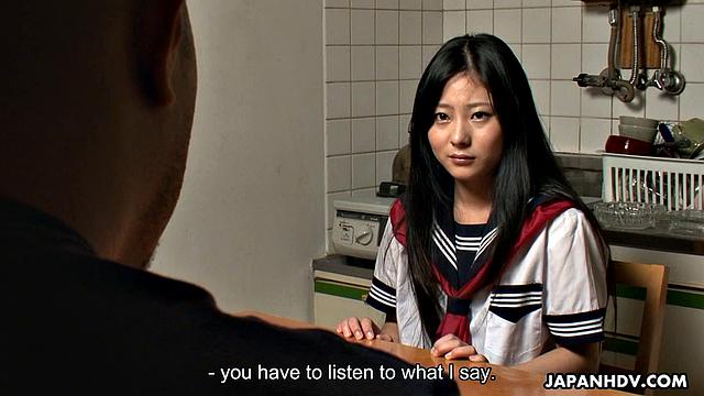 Саяка в ошейнике - жесткий трах и глубокий минет