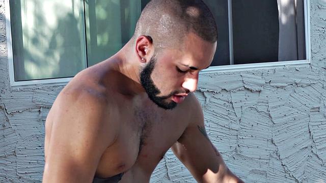 FalconStudios - Hot Hunk Barebacks Jock With His HUGE COCK