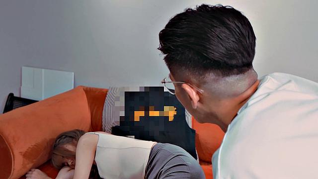 Ranako puts on a uniform and fucks her internet date