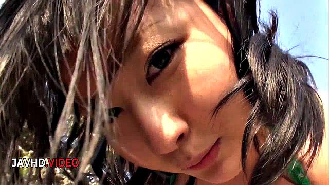 Intense Asian Babe Megumi Haruka Bites Balls And Sucks Dick Deeply